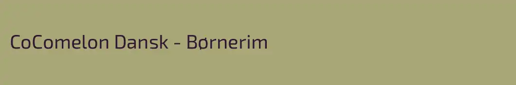 CoComelon Dansk - Børnerim